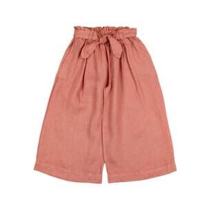 NEW BÚHO girl's argile linen pants in pink
